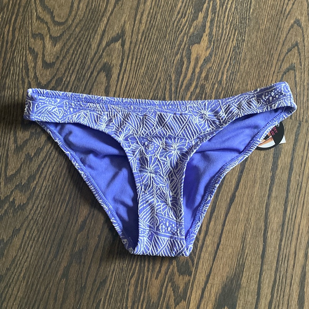 Blue Floral Bikini Bottom